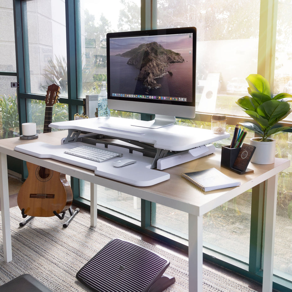 Benefits of a Standing Desk Converter white desk converter