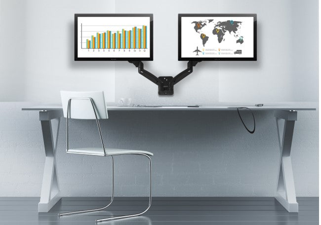 Monitor Wall Mounts Maximize Space Opportunity In Your Workstation Monitor Wall Mounts Maximize Space Opportunity In Your Workstation