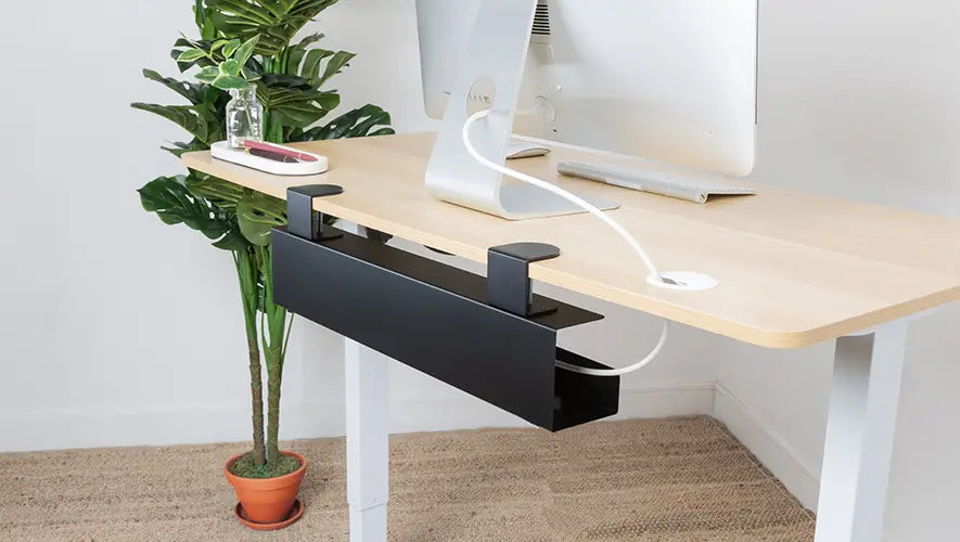 Under desk cable management Under desk cable management