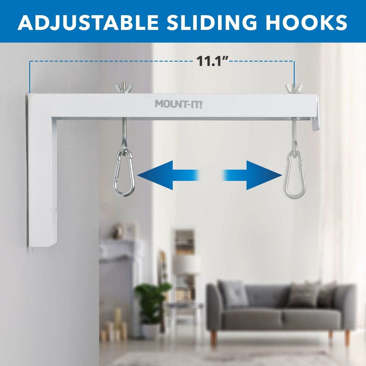 12" Universal Projector Screen Mount - Wall or Ceiling Installation Projector Mount - 12" Universal Projector Screen Mount - Wall or Ceiling Installation - Mount-It! -