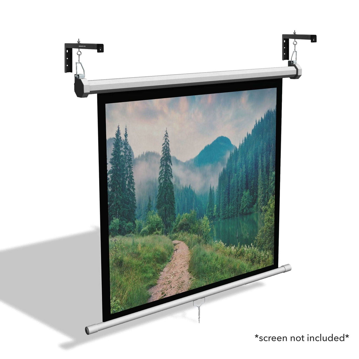 12" Universal Projector Screen Mount - Wall or Ceiling Installation Projector Mount - 12" Universal Projector Screen Mount - Wall or Ceiling Installation - Mount-It! -