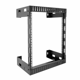 Server and Networking Racks - 12U Black Steel Open Frame Wall Rack - Mount-It! - MI-7633 Server and Networking Racks - 12U Black Steel Open Frame Wall Rack - Mount-It! - MI-7633