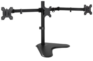 19-27 Inch Monitors Monitor Stands - Triple Monitor Stand | 19" to 27" Screen Sizes - Mount-It! - MI-2789 19-27 Inch Monitors Monitor Stands - Triple Monitor Stand | 19" to 27" Screen Sizes - Mount-It! - MI-2789