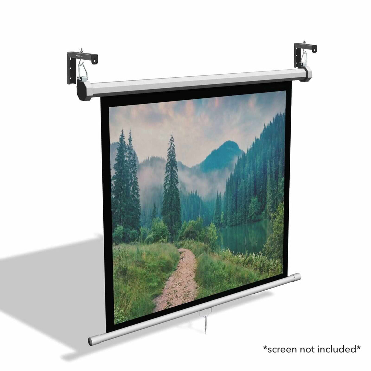 6" Universal Projector Screen Mount - Wall or Ceiling Installation Projector Mount - 6" Universal Projector Screen Mount - Wall or Ceiling Installation - Mount-It! -