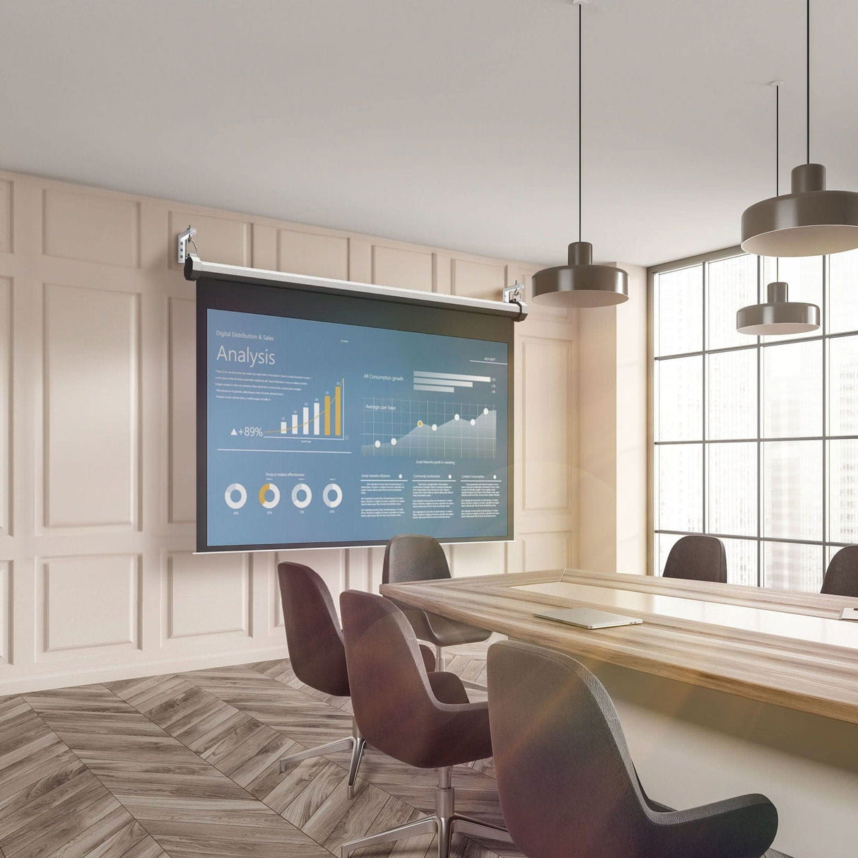 6" Universal Projector Screen Mount - Wall or Ceiling Installation Projector Mount - 6" Universal Projector Screen Mount - Wall or Ceiling Installation - Mount-It! -