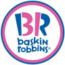 A circular logo featuring the stylized letters "BR" in bold pink and blue colors with the words "baskin robbins" written below in lowercase blue font, all enclosed within a double ring border with pink on the inside and blue on the outside, set against a white background. A circular logo featuring the stylized letters "BR" in bold pink and blue colors with the words "baskin robbins" written below in lowercase blue font, all enclosed within a double ring border with pink on the inside and blue on the outside, set against a white background.