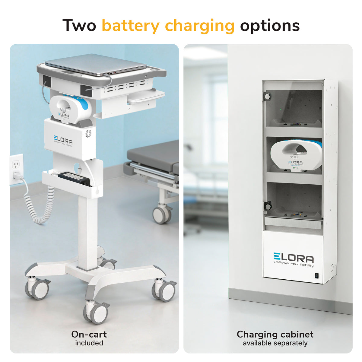 MedHub Motorized Mobile Workstation - Powered - Image 5 - Mount-It!