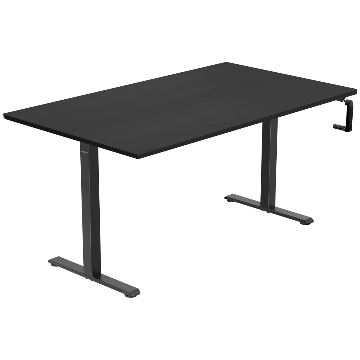 Hand Crank Standing Desk with 55" Tabletop - Black Base Hand Crank Standing Desk with 55" Tabletop - Black Base