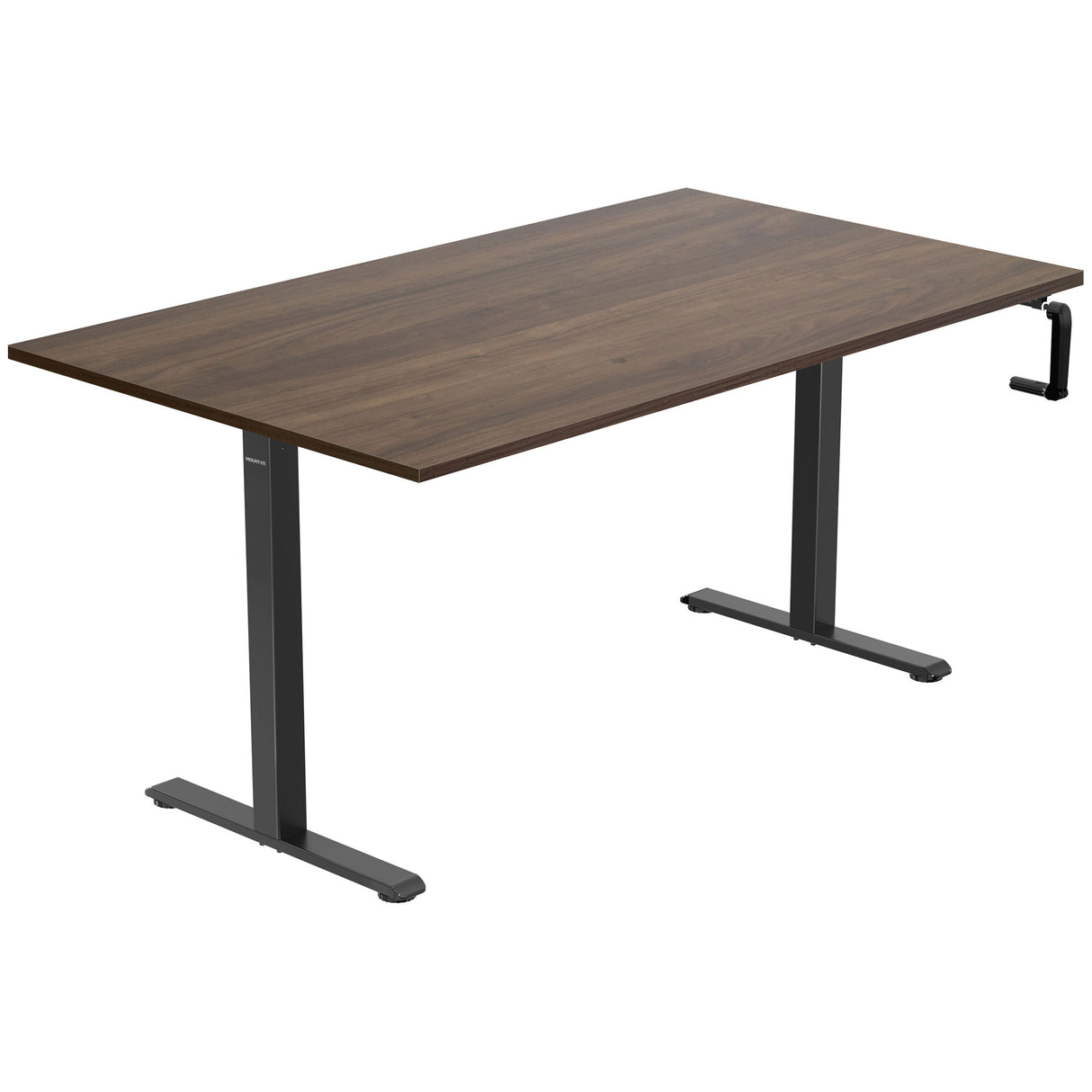 Hand Crank Standing Desk with 55" Tabletop - Black Base Hand Crank Standing Desk with 55" Tabletop - Black Base