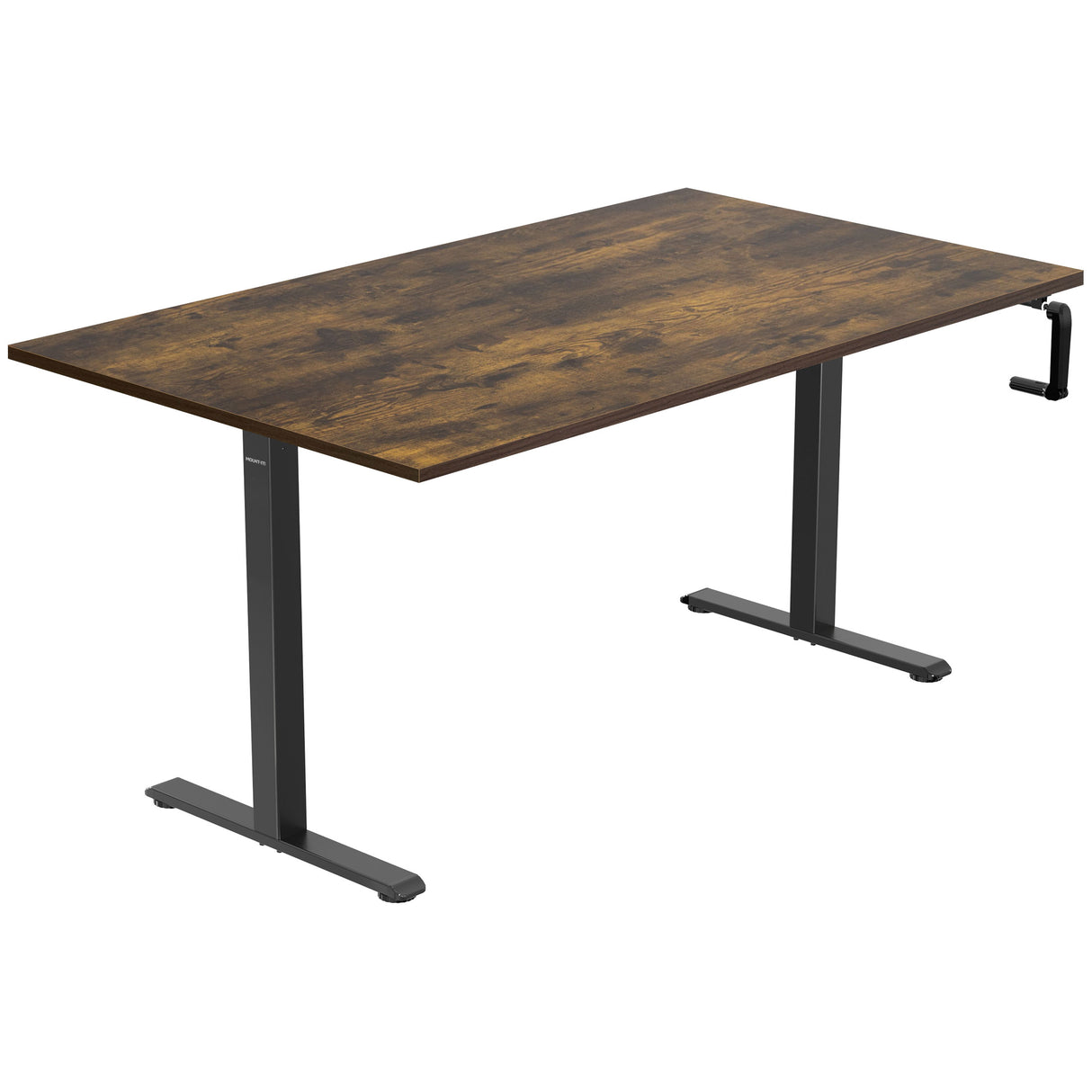 Hand Crank Standing Desk with 55" Tabletop - Black Base Hand Crank Standing Desk with 55" Tabletop - Black Base
