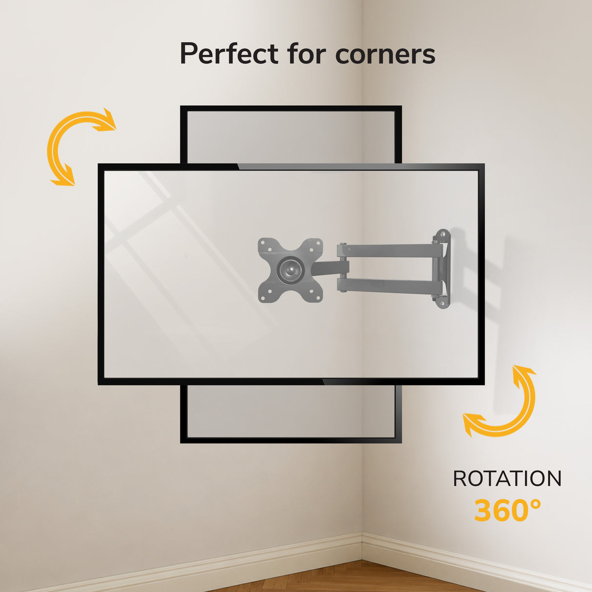 Full Motion Small TV Wall Mount - Image 3 - Mount-It!