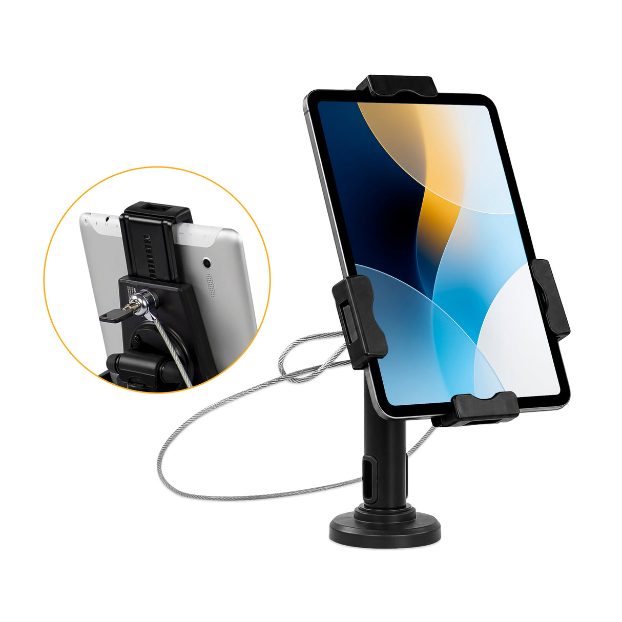 Universal Tablet Stand with Cable Lock