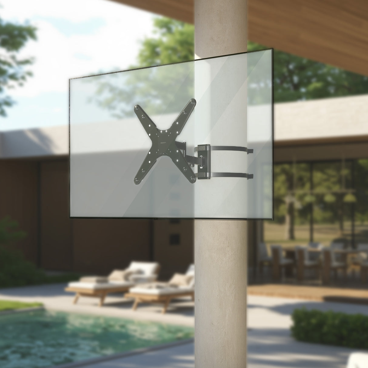Weatherproof Column TV Mount