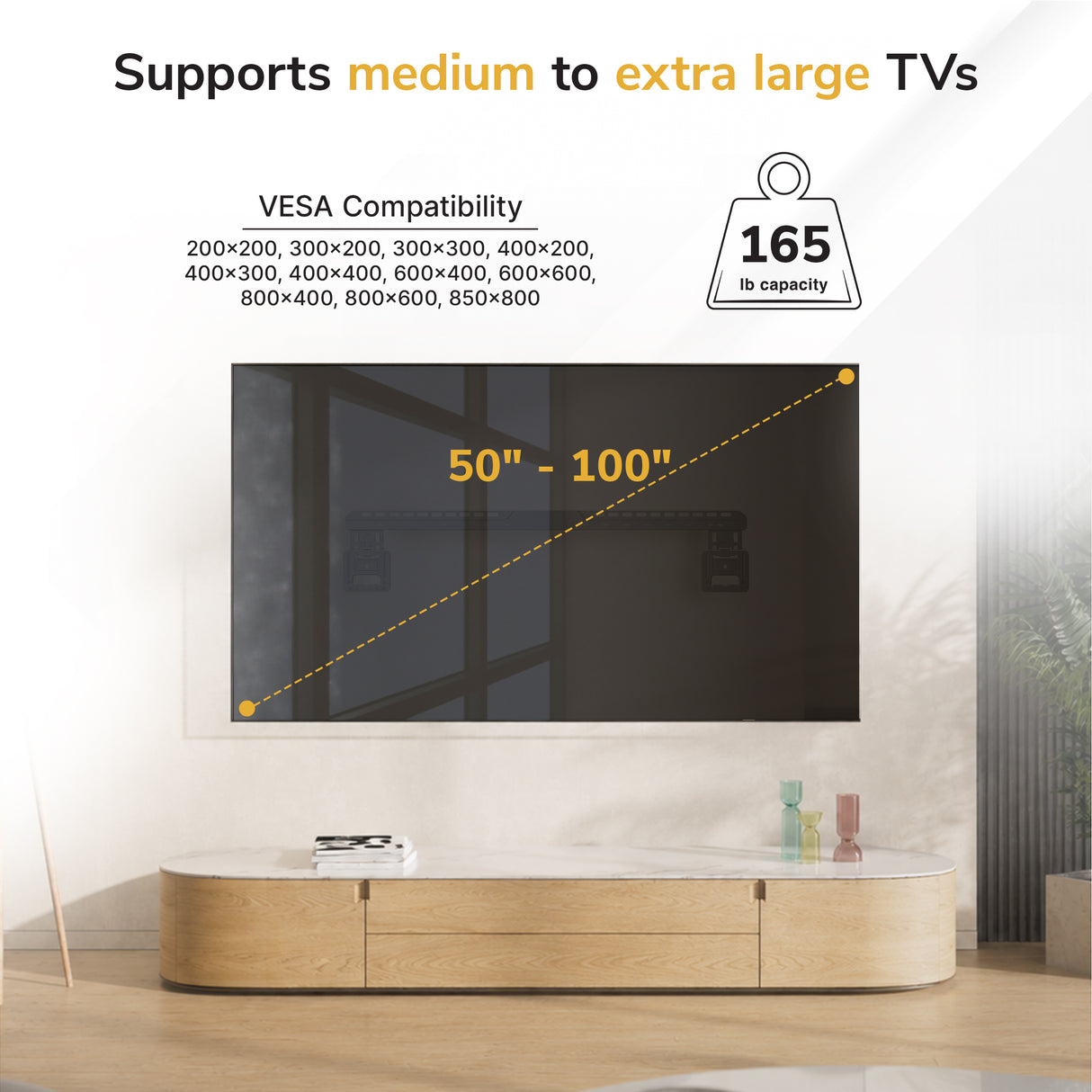Ultra-Slim Fixed TV Wall Mount, Large - Image 7 - Mount-It!