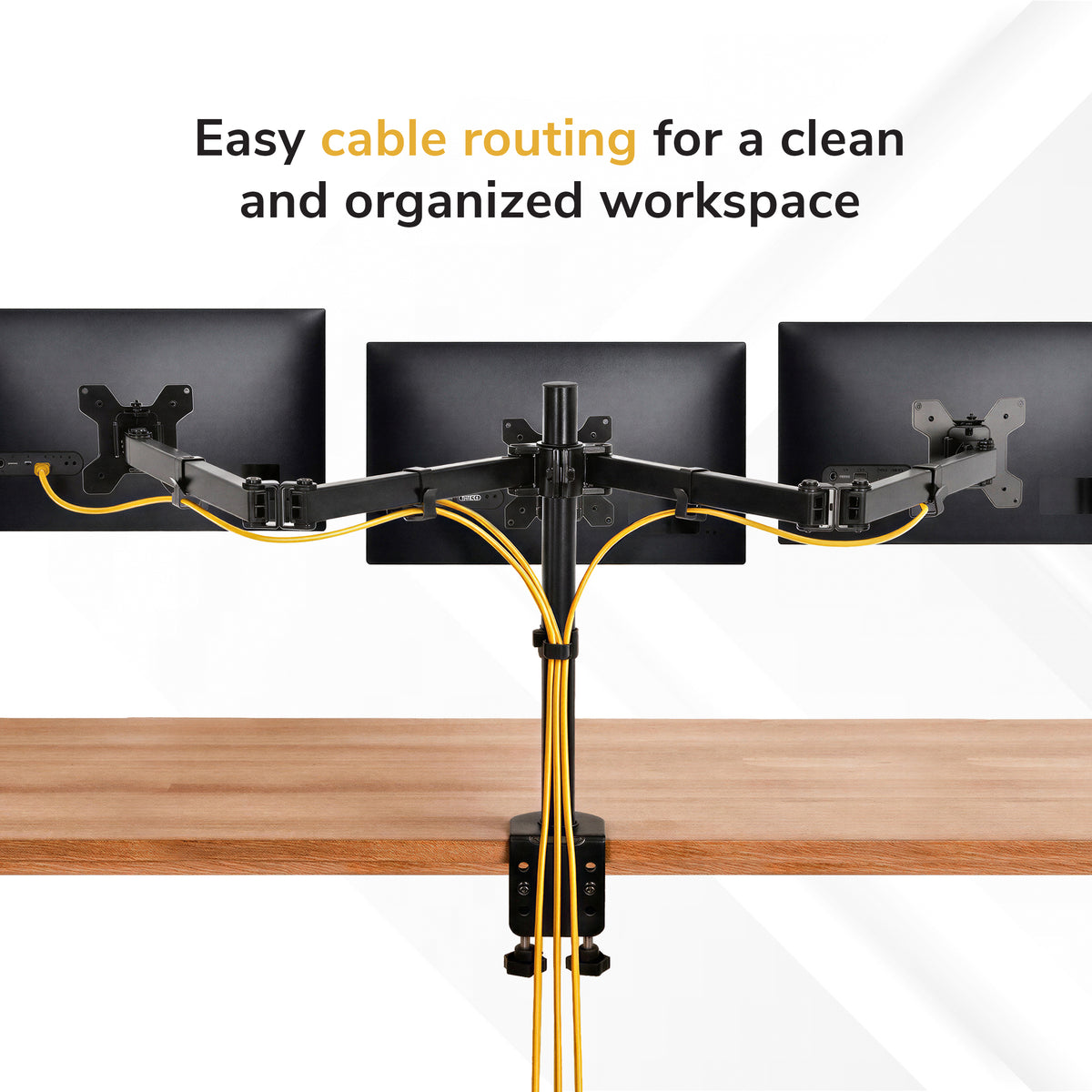 Full-Motion Triple Monitor Mount