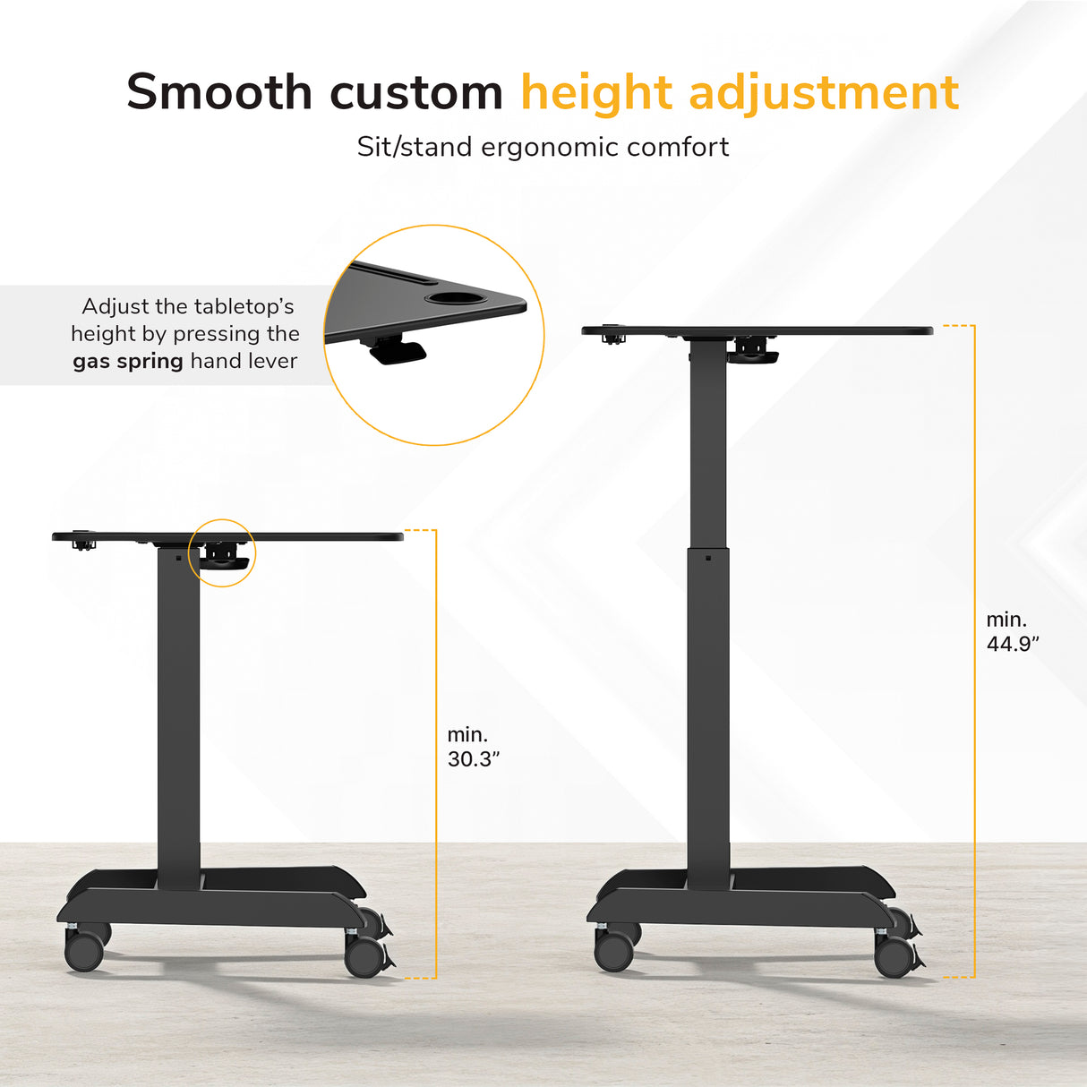 Sit-Stand Mobile Laptop Cart