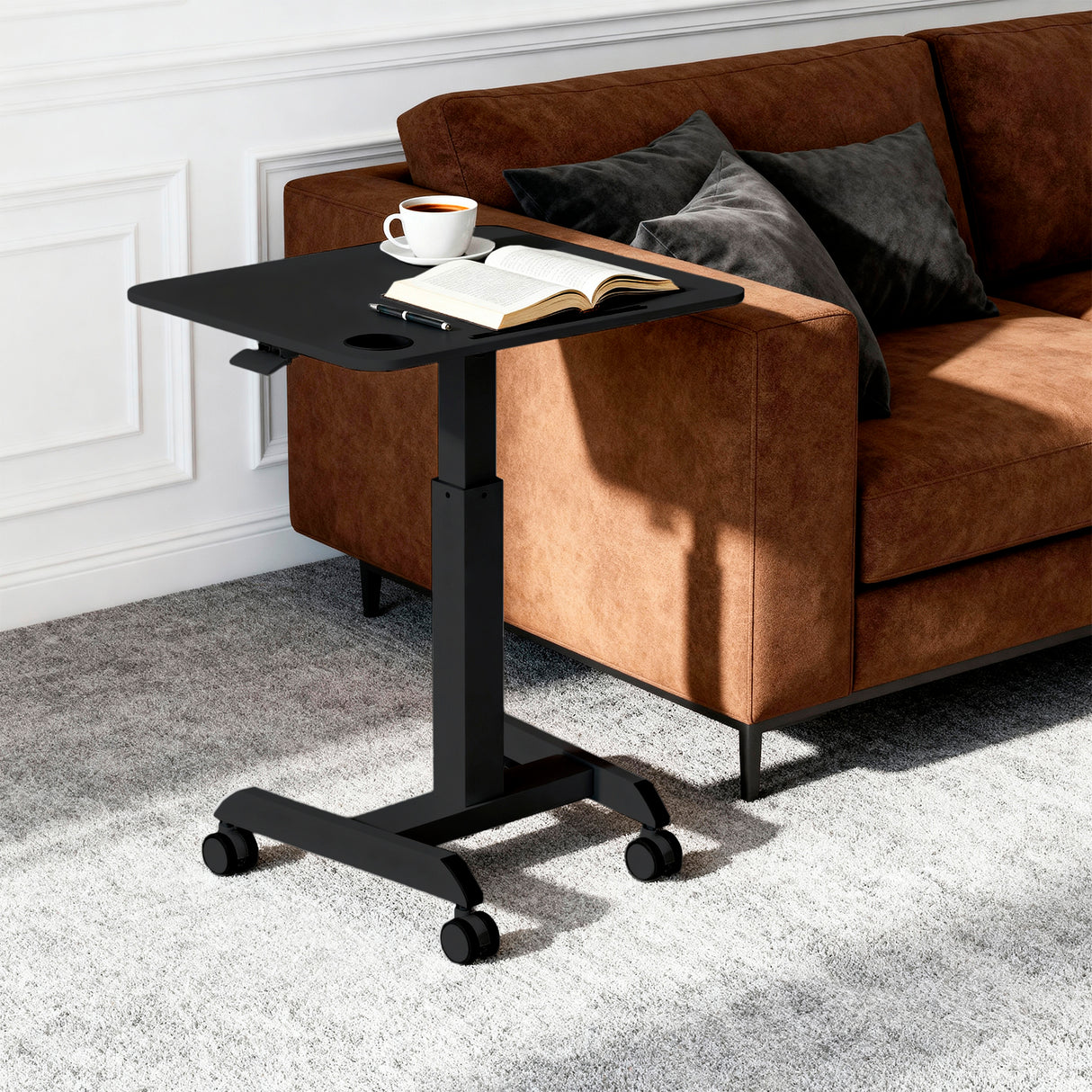 Sit-Stand Mobile Laptop Cart