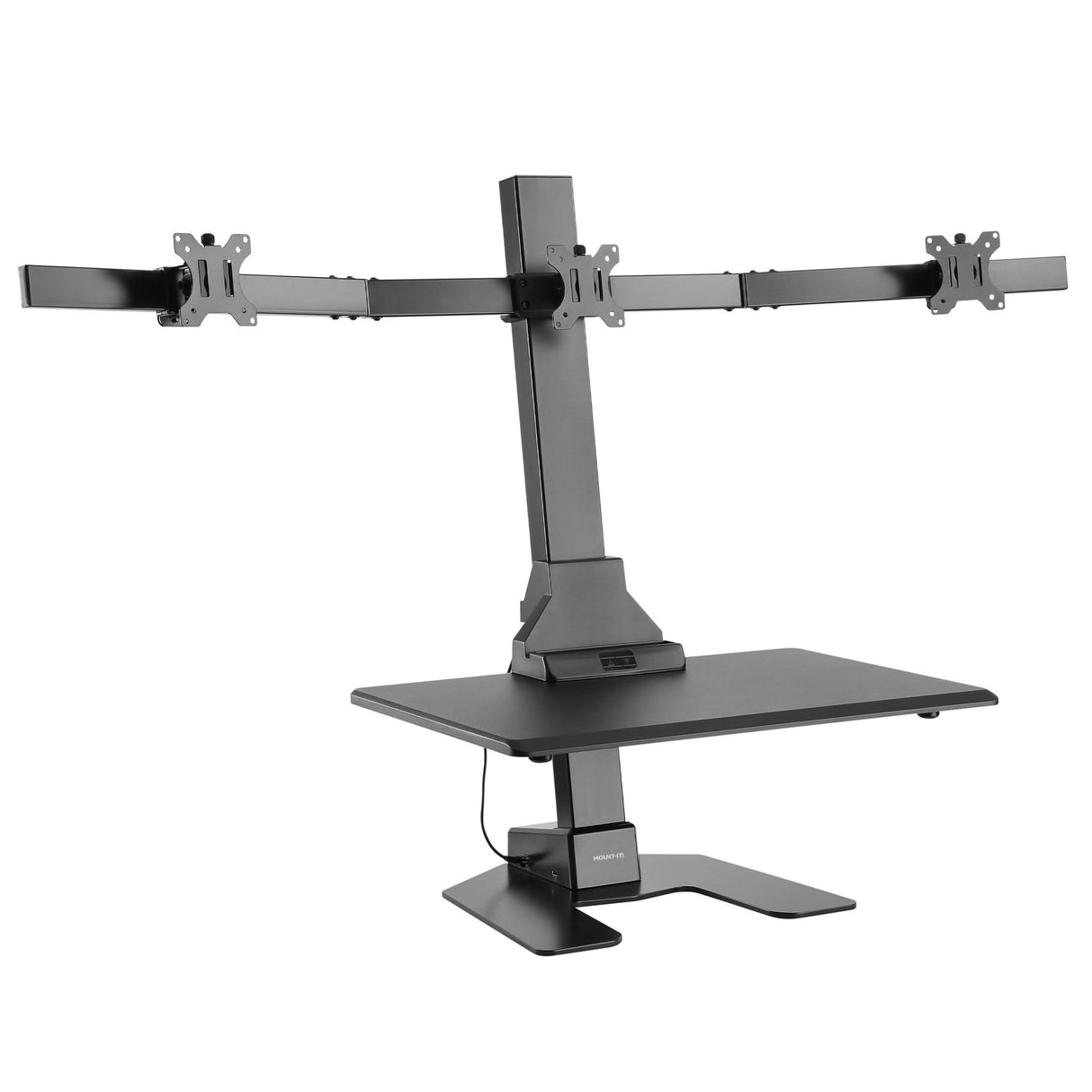 Electric Standing Desk Converter for 3 Monitors