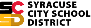 A logo design featuring the bold, stylized letters "SCSD" arranged vertically with "SC" in black and red on top and "SD" in yellow below, followed by the words "SYRACUSE CITY SCHOOL DISTRICT" in black, uppercase text placed to the right of the letters, representing an educational institution's identity with a clean and modern visual style. A logo design featuring the bold, stylized letters "SCSD" arranged vertically with "SC" in black and red on top and "SD" in yellow below, followed by the words "SYRACUSE CITY SCHOOL DISTRICT" in black, uppercase text placed to the right of the letters, representing an educational institution's identity with a clean and modern visual style.