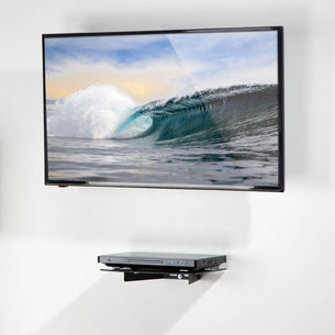 Component Shelves - A/V Component Wall Mounted Glass Shelf - Mount-It! - MI-895 Component Shelves - A/V Component Wall Mounted Glass Shelf - Mount-It! - MI-895