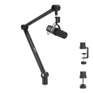 Black Desk Accessories - Adjustable Microphone Boom Arm - Mount-It! - MI-7610 Black Desk Accessories - Adjustable Microphone Boom Arm - Mount-It! - MI-7610