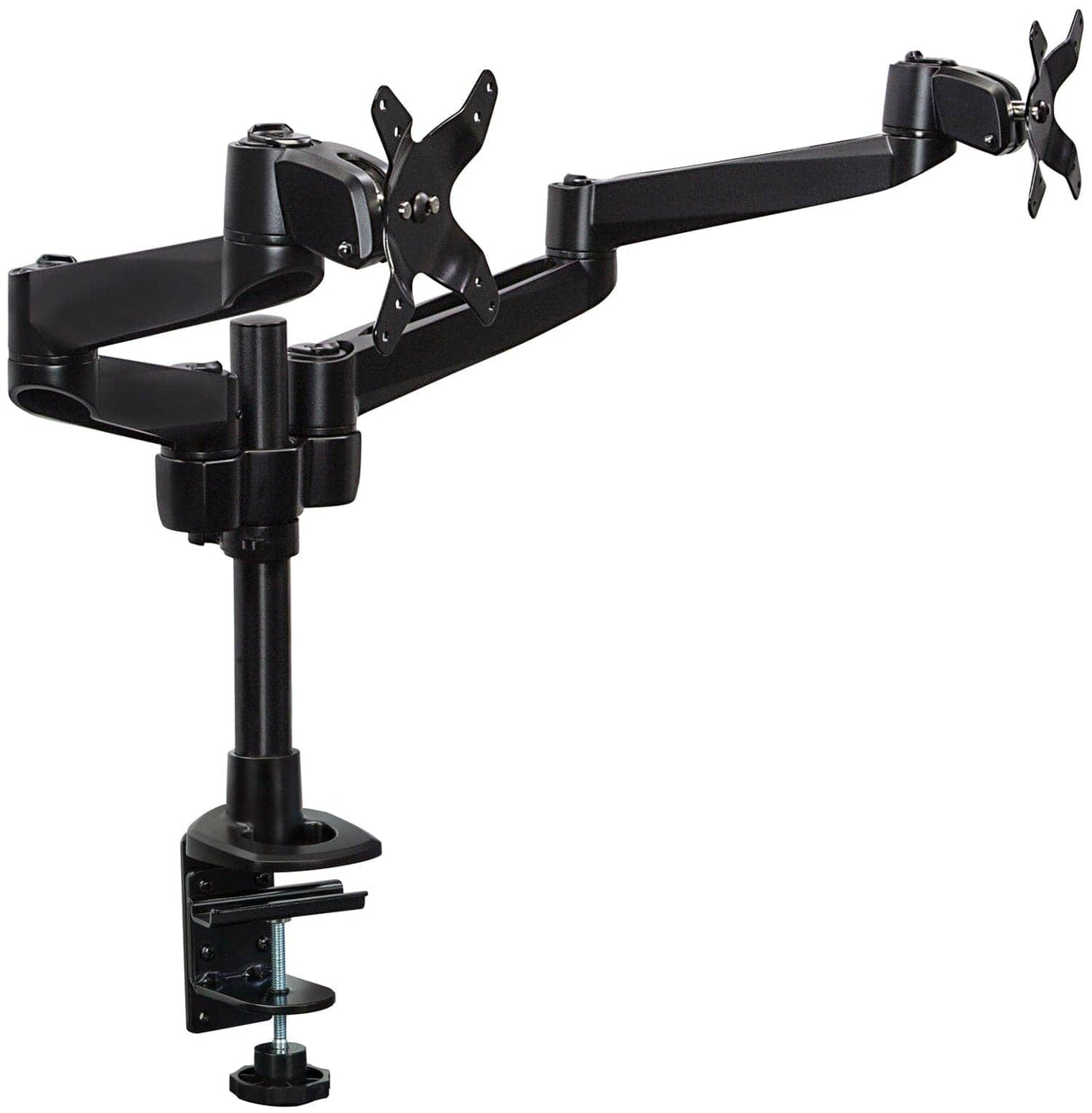 Dual Computer Monitor Mount Black Monitor Mount - Dual Computer Monitor Mount - Mount-It! - MI-43111-BLK