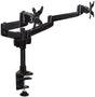 Dual Computer Monitor Mount Black Monitor Mount - Dual Computer Monitor Mount - Mount-It! - MI-43111-BLK