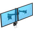 Dual Monitor Desk Mount for 13-27 Inch Screens Black Monitor Mount - Dual Monitor Desk Mount for 13-27 Inch Screens - Mount-It! - MI-752