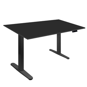 Black Standing Desk - Electric Standing Desk with 55" Tabletop - Black Base - Mount-It! - MI-18087 Black Standing Desk - Electric Standing Desk with 55" Tabletop - Black Base - Mount-It! - MI-18087