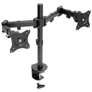 Black Monitor Mount - Full Motion Dual Monitor Desk Mount - Mount-It! - MI-1752 Black Monitor Mount - Full Motion Dual Monitor Desk Mount - Mount-It! - MI-1752