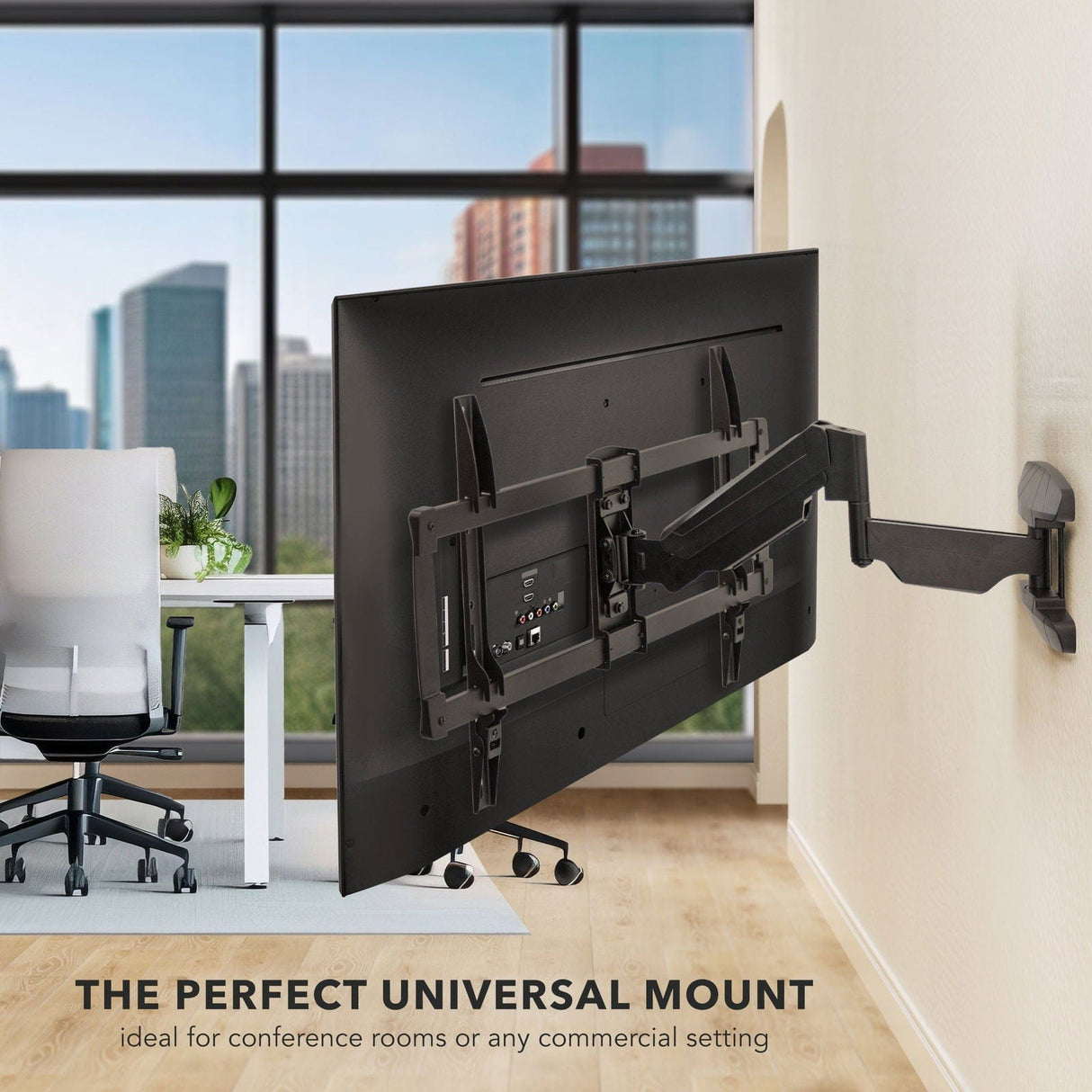Full Motion TV Wall Mount with Gas Spring Arm Black TV Mount - Full Motion TV Wall Mount with Gas Spring Arm - Mount-It! - MI-445