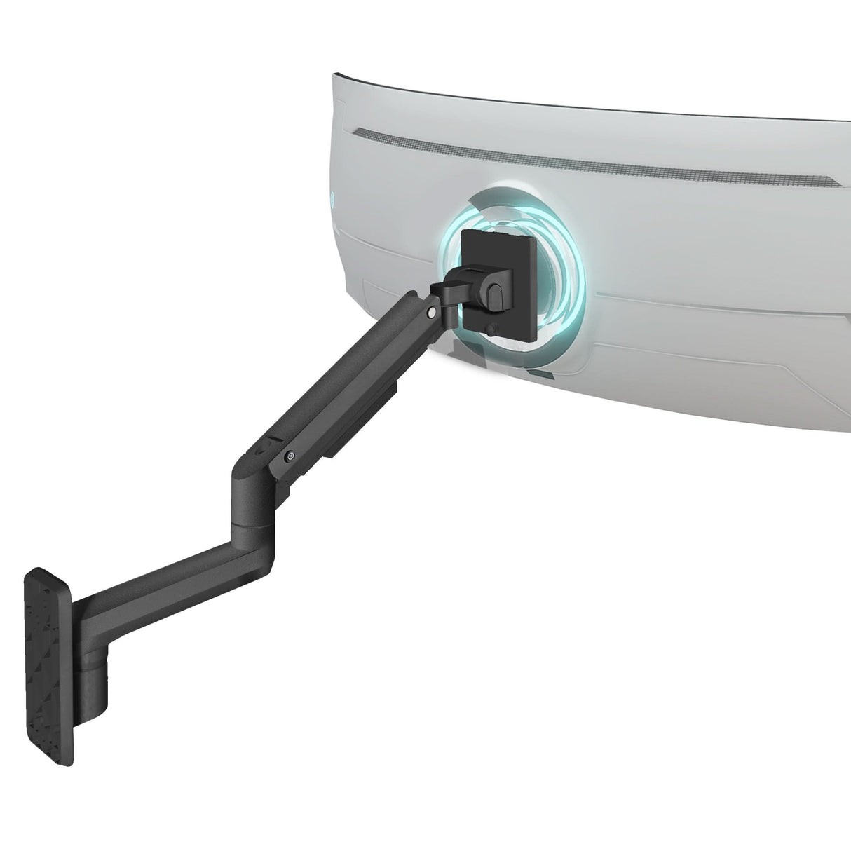 Black Monitor Mount - Heavy-Duty Monitor Wall Mount with Gas Spring Arm - Mount-It! - MI-12009