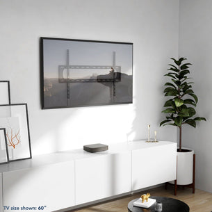 How Do You Mount A TV To The Wall? The Complete Guide Black TV Mount - Heavy Duty XXL Fixed TV Wall Mount - Mount-It! - MI-14008
