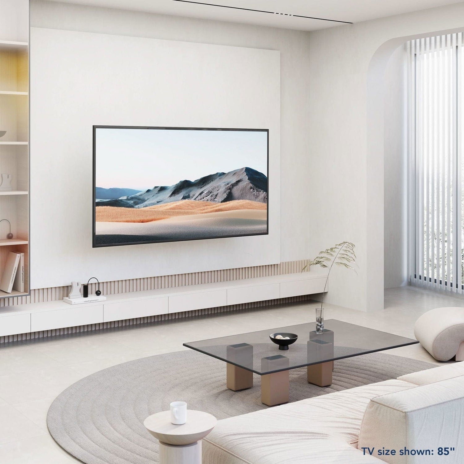 Black TV Mount - Heavy Duty XXL Full Motion TV Mount with Long Extension - Mount-It! - MI-14010