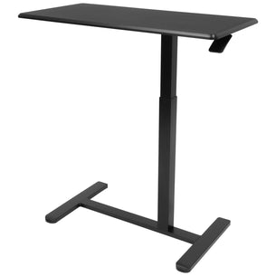 Black Mobile Standing Desk - Height Adjustable Overbed Desk - Mount-It! - MI-8040 Black Mobile Standing Desk - Height Adjustable Overbed Desk - Mount-It! - MI-8040