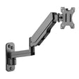 Height Adjustable Single Monitor Wall Mount Black Monitor Mount - Height Adjustable Single Monitor Wall Mount - Mount-It! - MI-3753