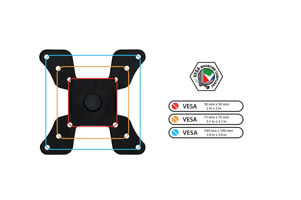 Height Adjustable Ultra-Wide Monitor Mount Black Monitor Mount - Height Adjustable Ultra-Wide Monitor Mount - Mount-It! - MI-706