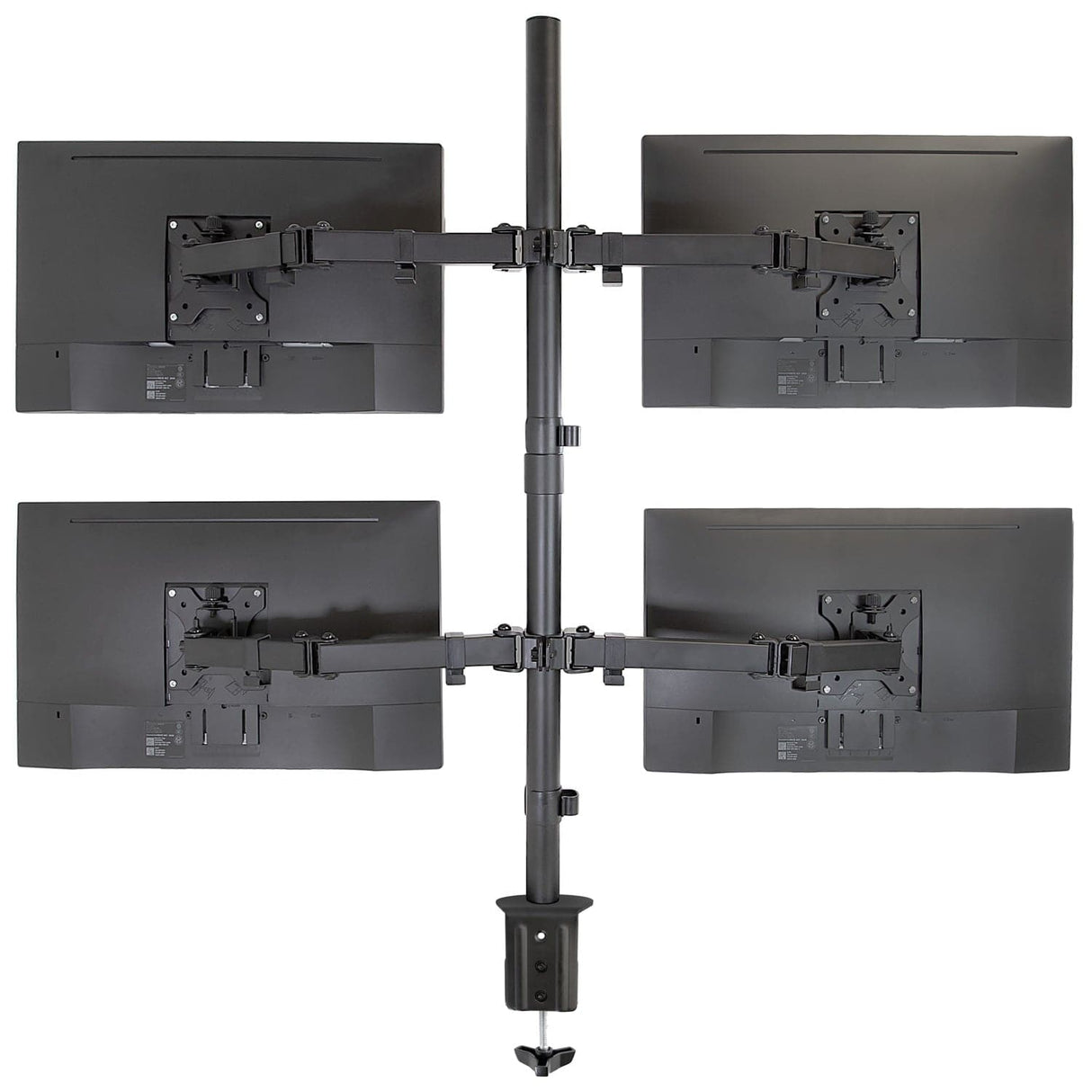Quad Monitor Mount Black Monitor Mount - Quad Monitor Mount - Mount-It! - MI-2754