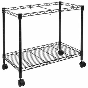 Black File Cabinet - Rolling File Cart with Folder Rack - Mount-It! - MI-7858 Black File Cabinet - Rolling File Cart with Folder Rack - Mount-It! - MI-7858