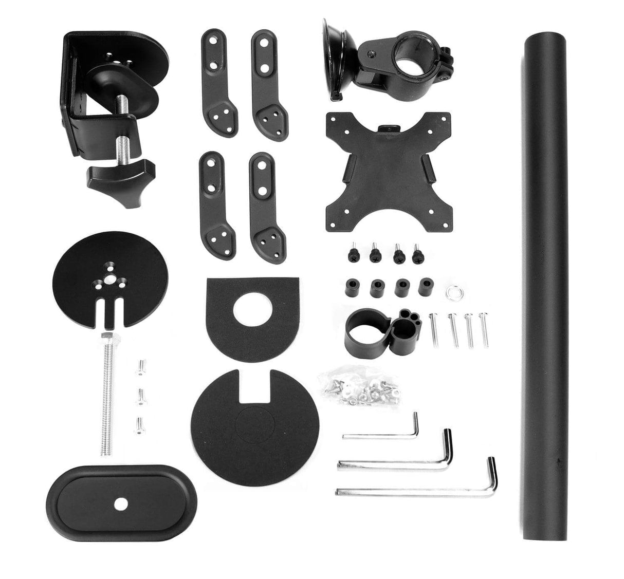 Ultra-Wide Single Monitor Desk Mount Black Monitor Mount - Ultra-Wide Single Monitor Desk Mount - Mount-It! - MI-709