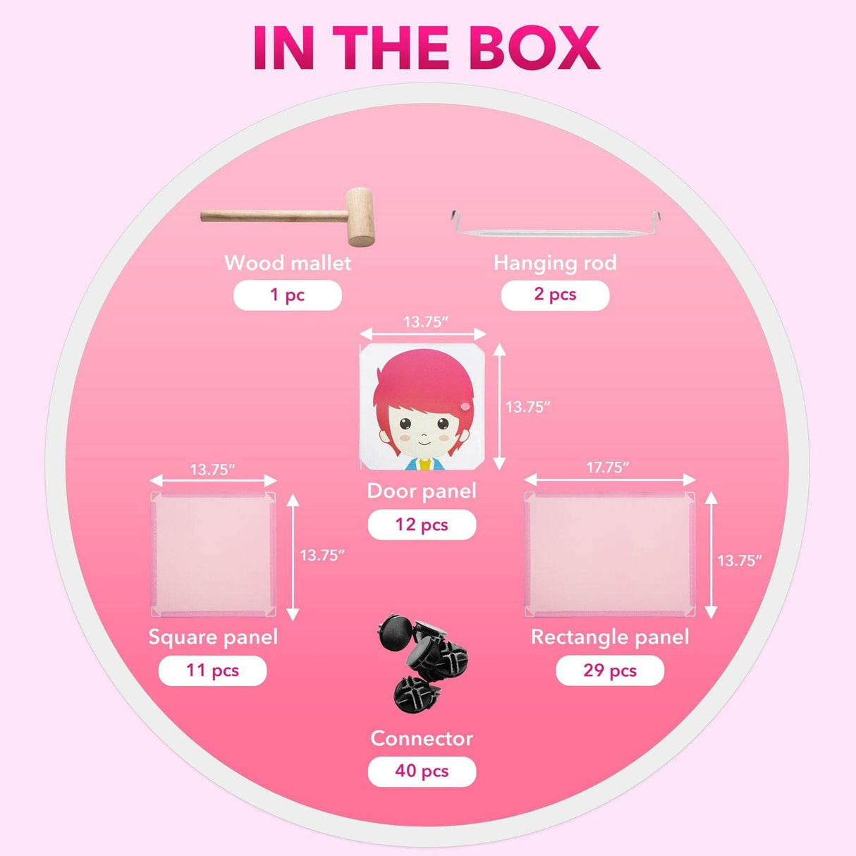 Children's Portable Clothes Closet Rack with XL Storage Cubes Storage - Children's Portable Clothes Closet Rack with XL Storage Cubes - Mount-It! -