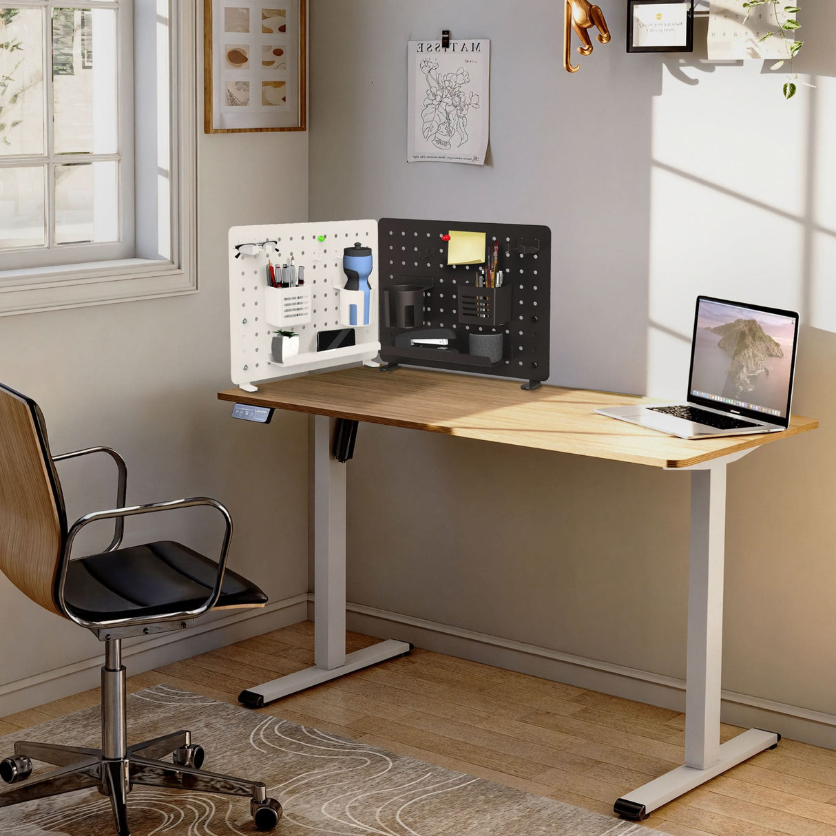 Desk Accessories - Clamp-on Pegboard Organizer - Mount-It! -