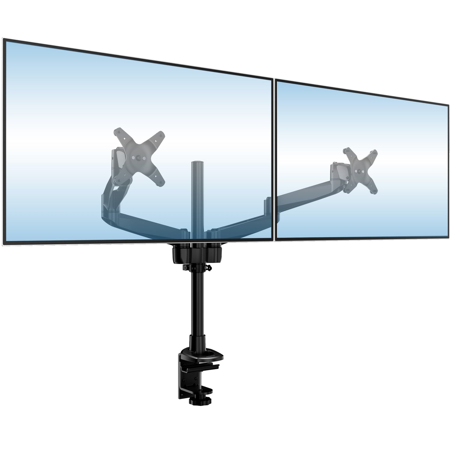 Monitor Mount - CLiX Series Full Motion Dual Monitor Desk Mount - Mount-It! -
