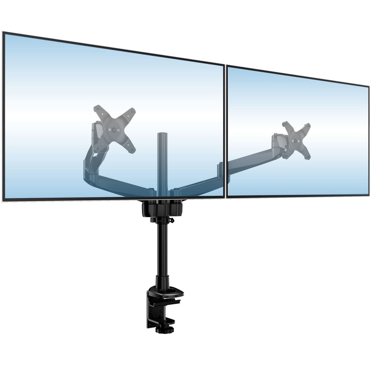 Monitor Mount - CLiX Series Full Motion Dual Monitor Desk Mount - Mount-It! -