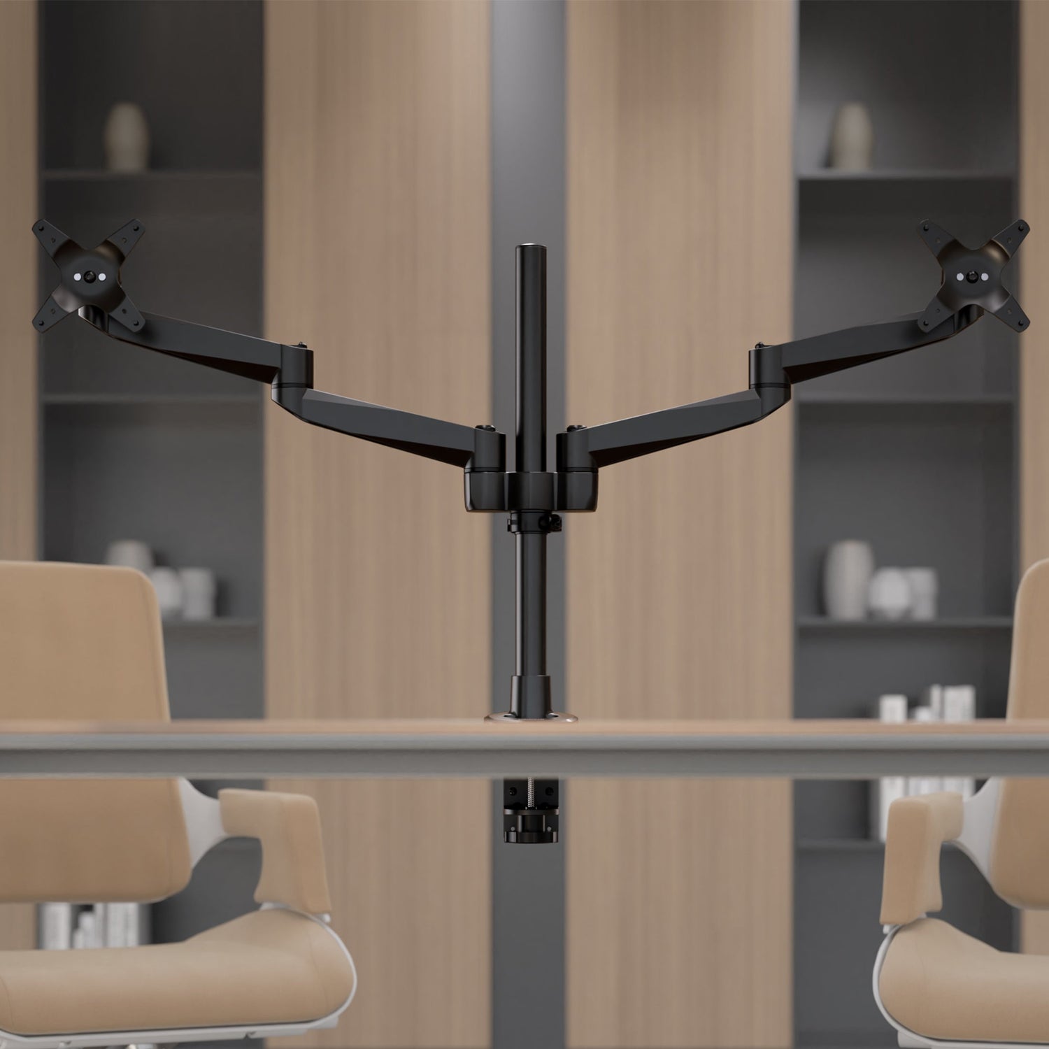 Monitor Mount - CLiX Series Full Motion Dual Monitor Desk Mount - Mount-It! -