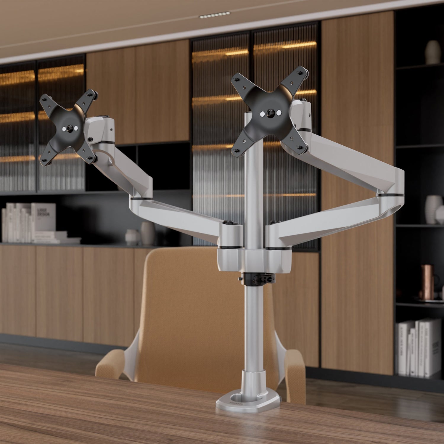 Monitor Mount - CLiX Series Full Motion Dual Monitor Desk Mount - Mount-It! -