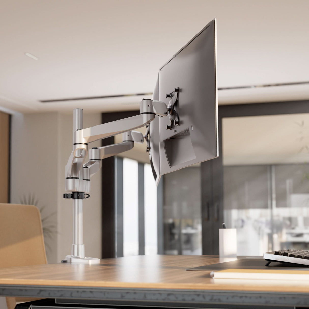 Monitor Mount - CLiX Series Full Motion Dual Monitor Desk Mount - Mount-It! -