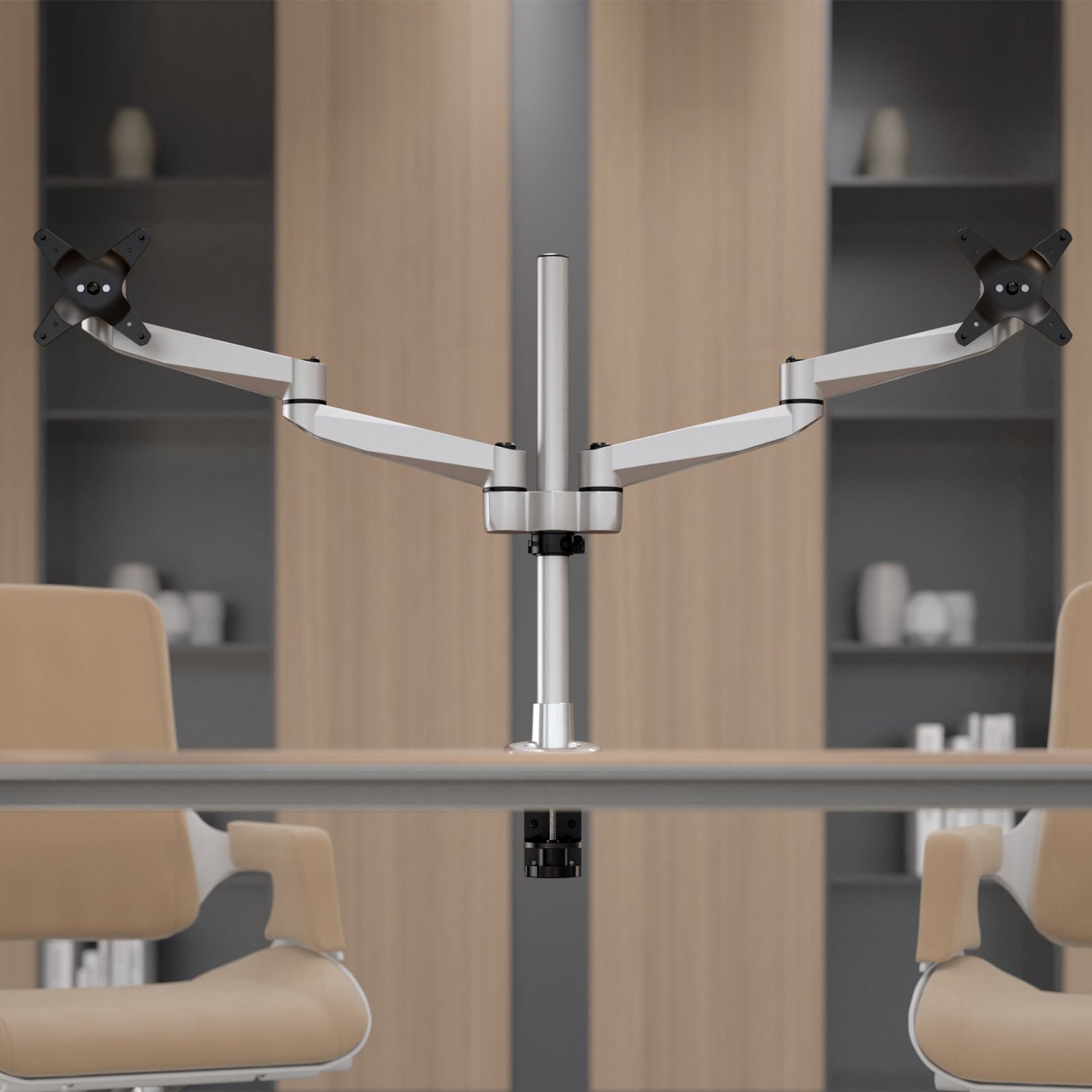 Monitor Mount - CLiX Series Full Motion Dual Monitor Desk Mount - Mount-It! -