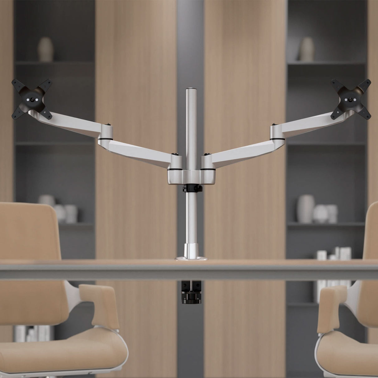 Monitor Mount - CLiX Series Full Motion Dual Monitor Desk Mount - Mount-It! -