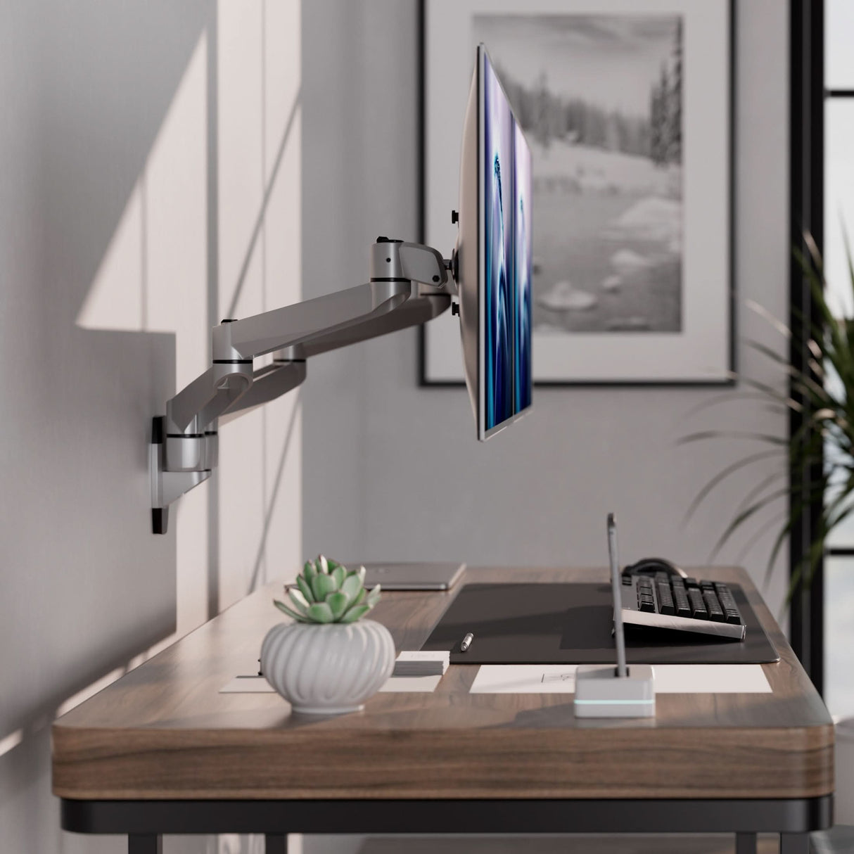 Monitor Mount - CLiX Series Full Motion Dual Monitor Wall Mount - Mount-It! -